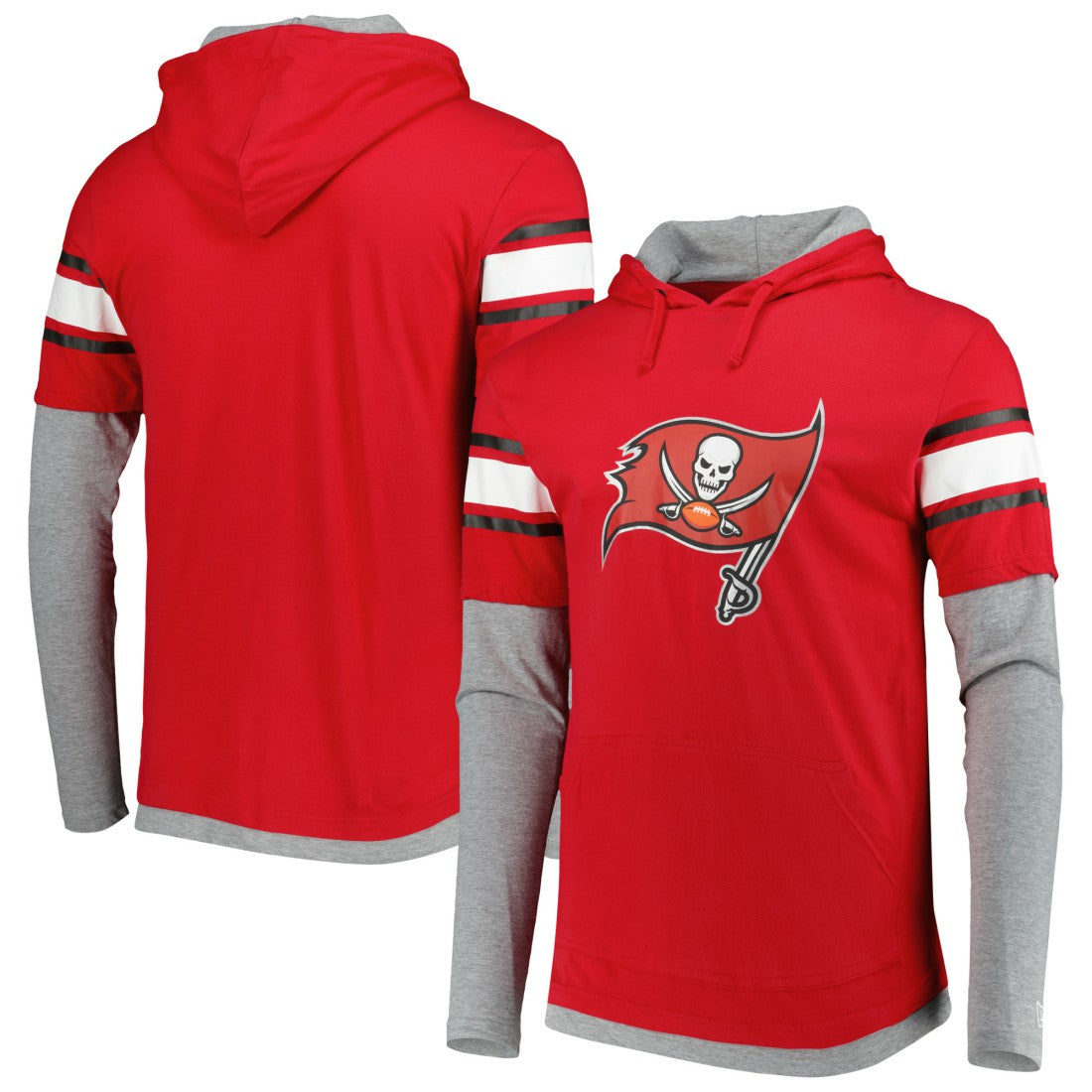 Tampa Bay Buccaneers New Era Long Sleeve Hoodie T-Shirt - Red for sale