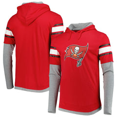 Tampa Bay Buccaneers New Era Long Sleeve Hoodie T-Shirt - Red for sale