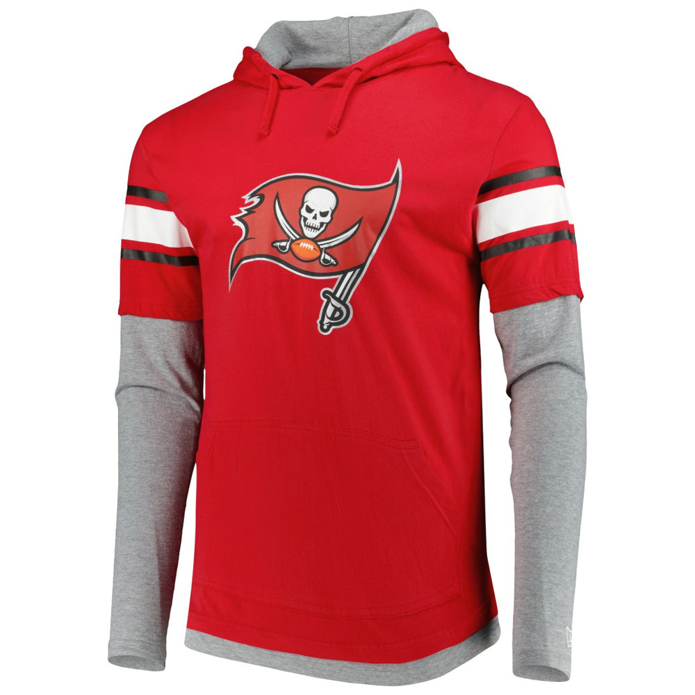 Tampa Bay Buccaneers New Era Long Sleeve Hoodie T-Shirt - Red for sale