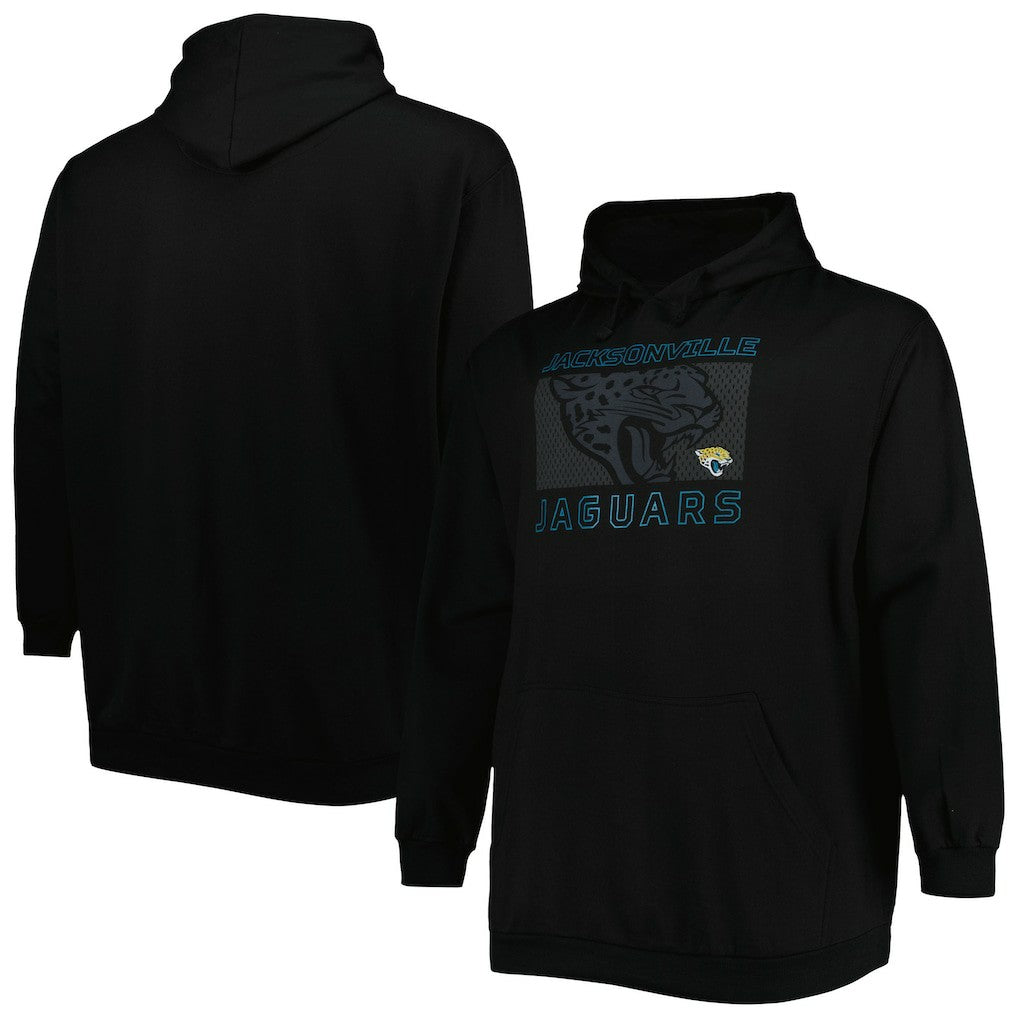 Jacksonville Jaguars Big & Tall Pop of Color Pullover Hoodie - Black online
