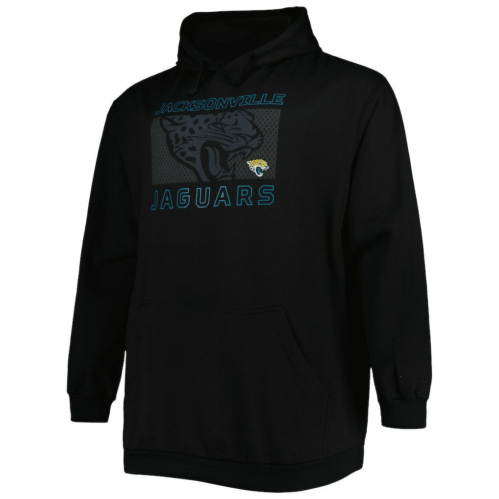 Jacksonville Jaguars Big & Tall Pop of Color Pullover Hoodie - Black online