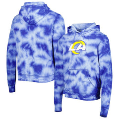 Los Angeles Rams New Era Team Tie-Dye Pullover Hoodie - Royal on sale