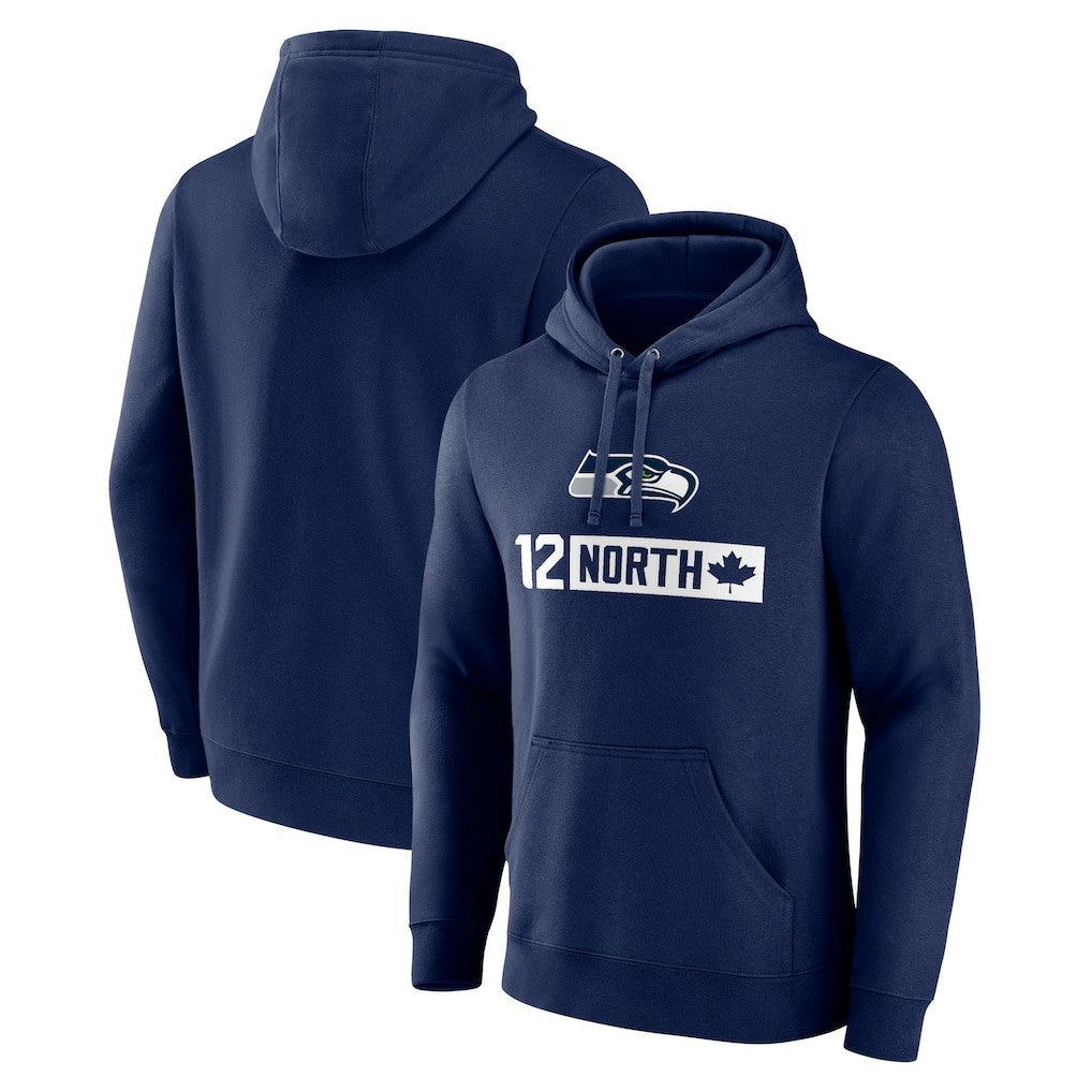 Seattle Seahawks 12 North Pullover Hoodie - College Navy discount