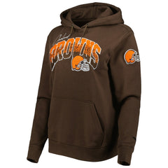 Cleveland Browns Pro Standard Women's Local Patch Pullover Hoodie - Brown outlet