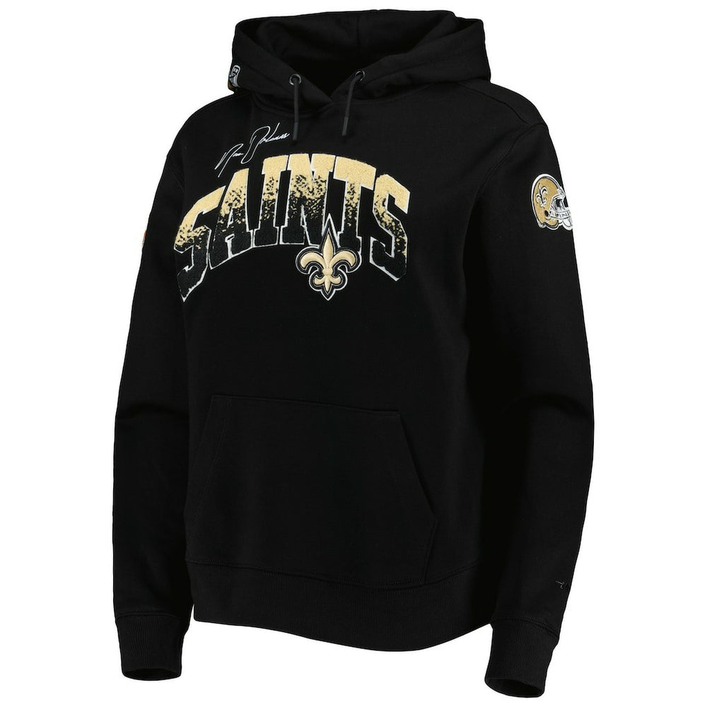 New Orleans Saints Pro Standard Women's Local Patch Pullover Hoodie - Black sale