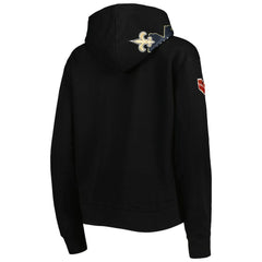 New Orleans Saints Pro Standard Women's Local Patch Pullover Hoodie - Black sale