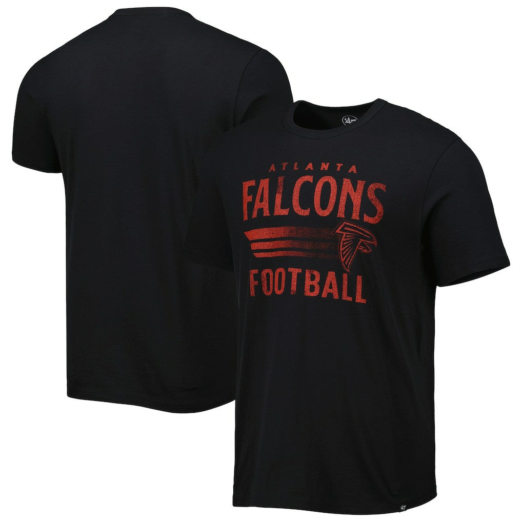 Atlanta Falcons '47 Wordmark Rider Franklin T-Shirt - Black for sale