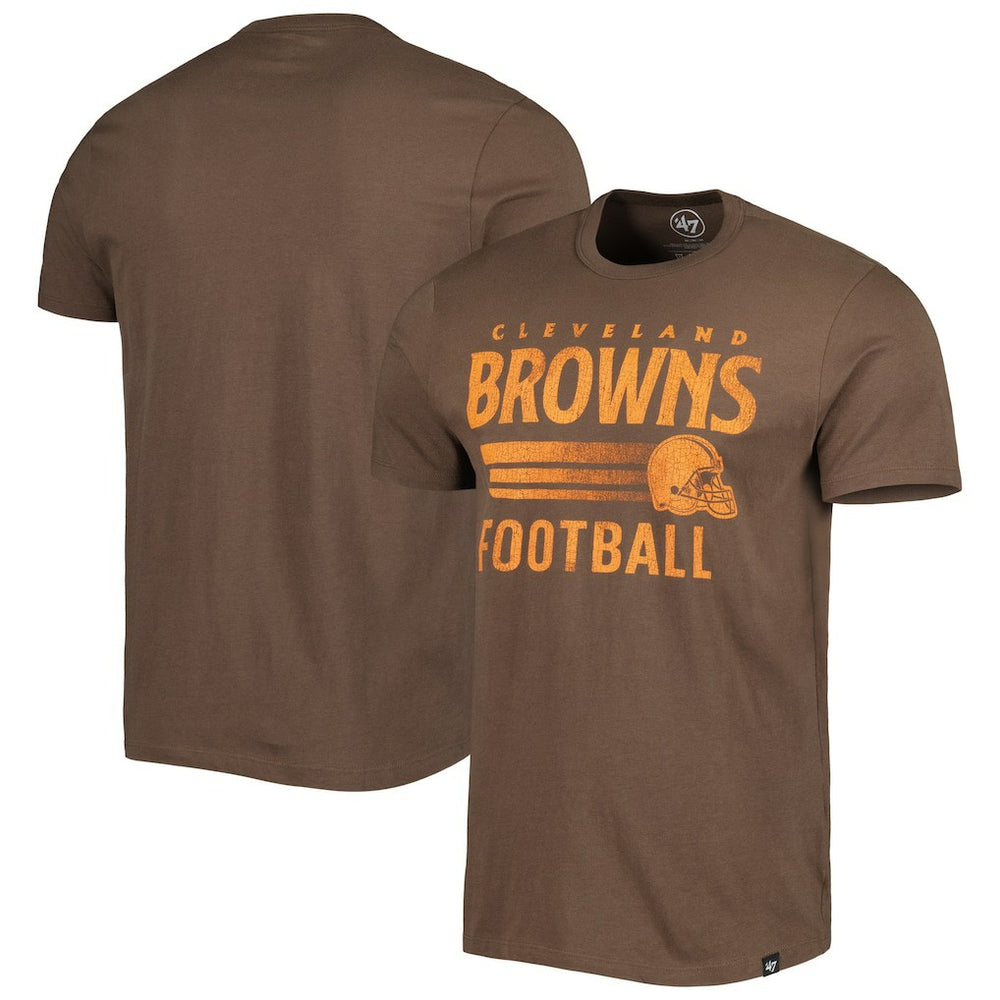 Cleveland Browns '47 Wordmark Rider Franklin T-Shirt - Brown online