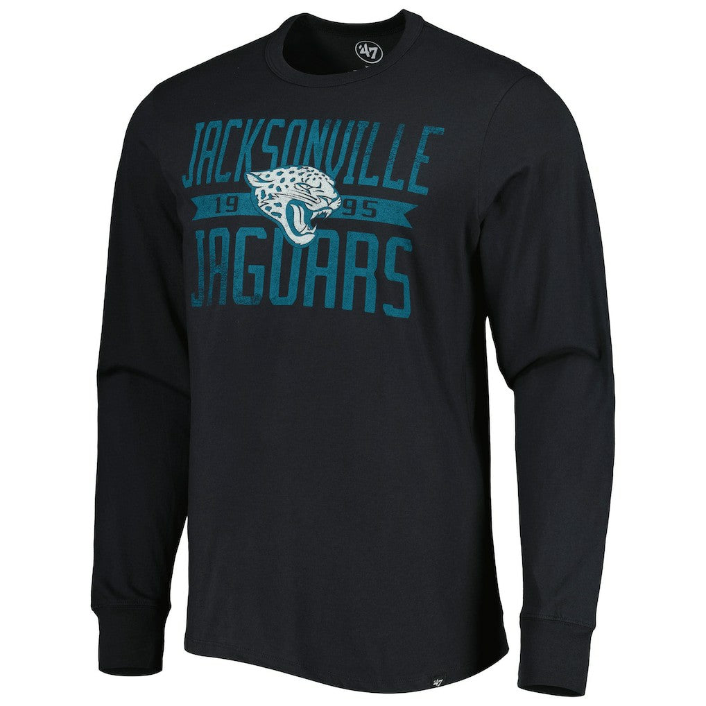 Jacksonville Jaguars '47 Brand Wide Out Franklin Long Sleeve T-Shirt - Black outlet