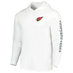 Arizona Cardinals Vineyard Vines Local Long Sleeve Hoodie T-Shirt - White online