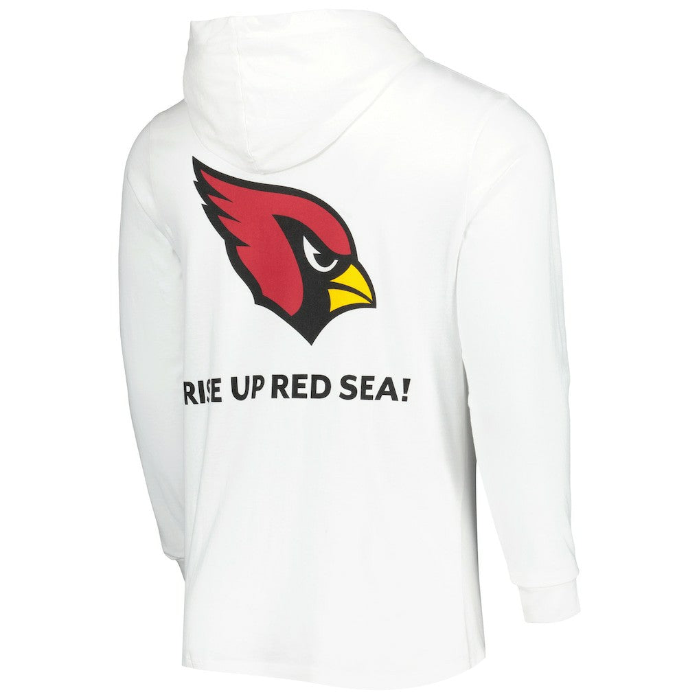 Arizona Cardinals Vineyard Vines Local Long Sleeve Hoodie T-Shirt - White online