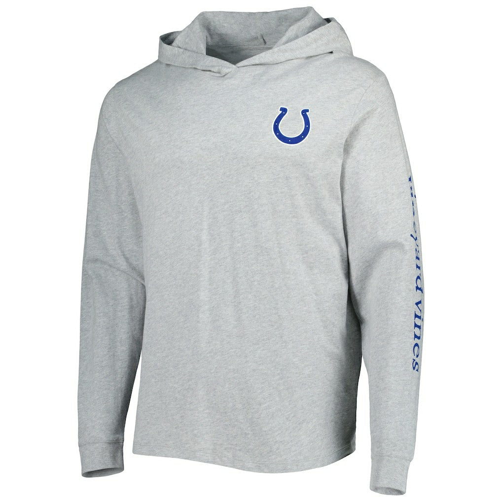 Indianapolis Colts Vineyard Vines Local Long Sleeve Hoodie T-Shirt - Heathered Gray on sale