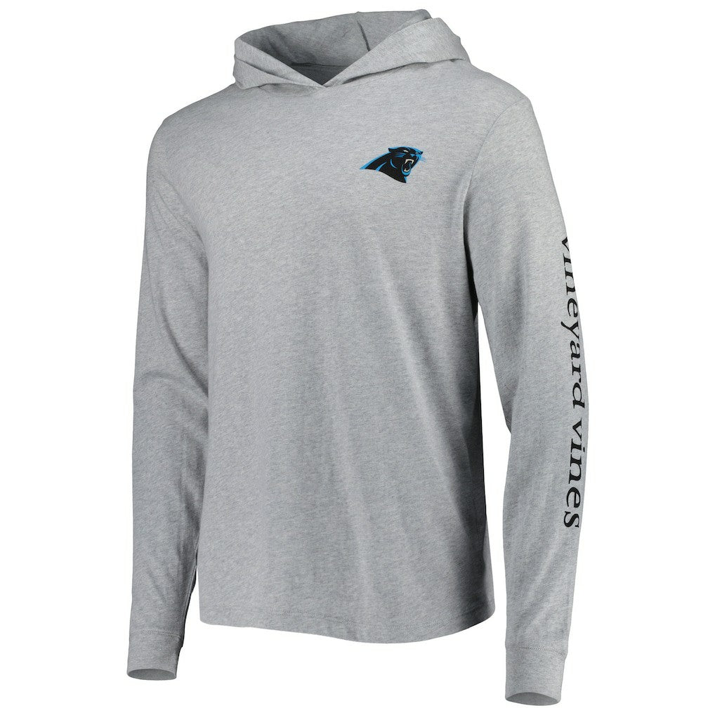 Carolina Panthers Vineyard Vines Local Long Sleeve Hoodie T-Shirt - Heathered Gray discount