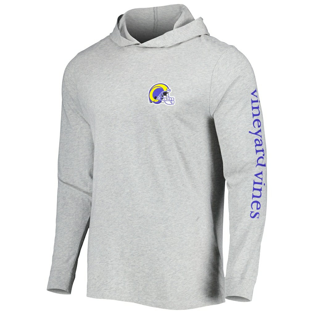 Los Angeles Rams Vineyard Vines Local Long Sleeve Hoodie T-Shirt - Heathered Gray outlet