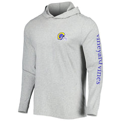 Los Angeles Rams Vineyard Vines Local Long Sleeve Hoodie T-Shirt - Heathered Gray outlet
