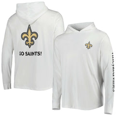 New Orleans Saints Vineyard Vines Local Long Sleeve Hoodie T-Shirt - White online