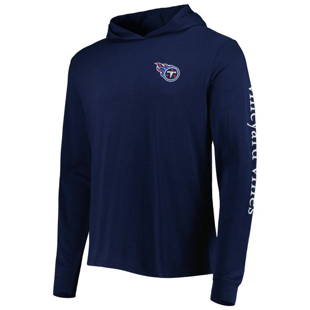 Tennessee Titans Vineyard Vines Local Long Sleeve Hoodie T-Shirt - Navy on sale