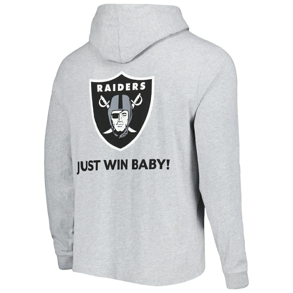 Las Vegas Raiders Vineyard Vines Local Long Sleeve Hoodie T-Shirt - Heathered Gray online