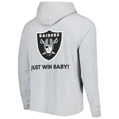Las Vegas Raiders Vineyard Vines Local Long Sleeve Hoodie T-Shirt - Heathered Gray online