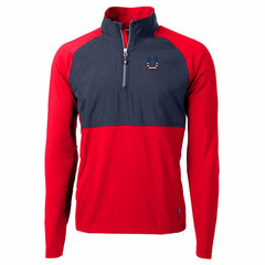 Indianapolis Colts Cutter & Buck Adapt Eco Knit Hybrid Recycled Quarter-Zip Pullover Top - Red cheap