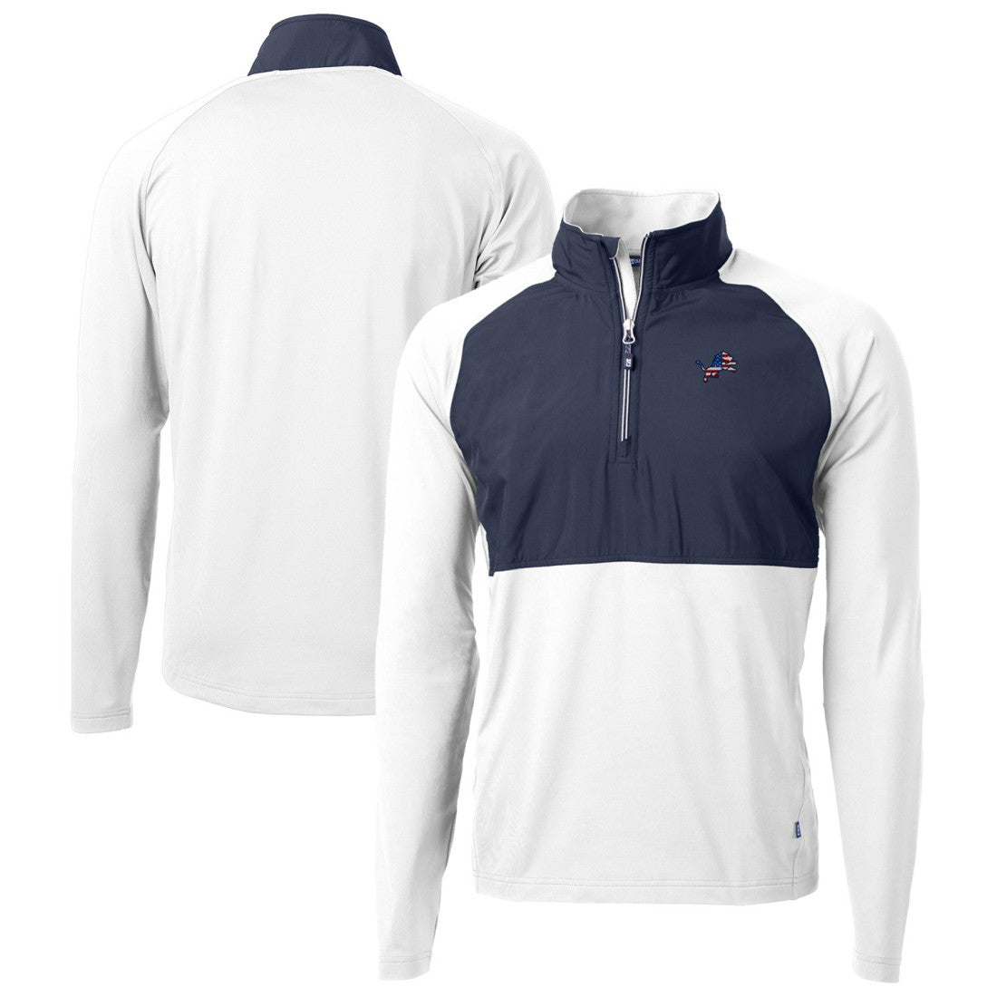 Detroit Lions Cutter & Buck Adapt Eco Knit Hybrid Recycled Quarter-Zip Pullover Top - White online