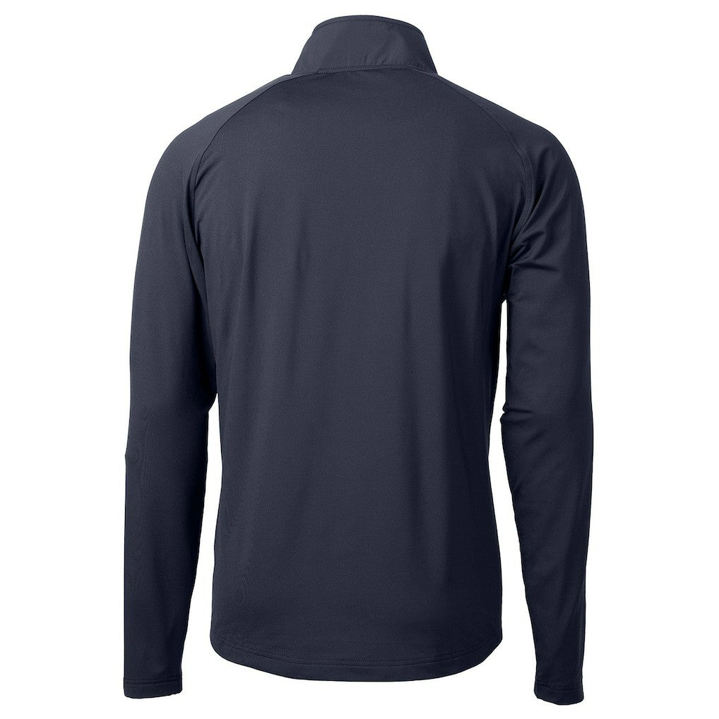 Green Bay Packers Cutter & Buck Adapt Eco Knit Hybrid Recycled Quarter-Zip Pullover Top - Navy on sale