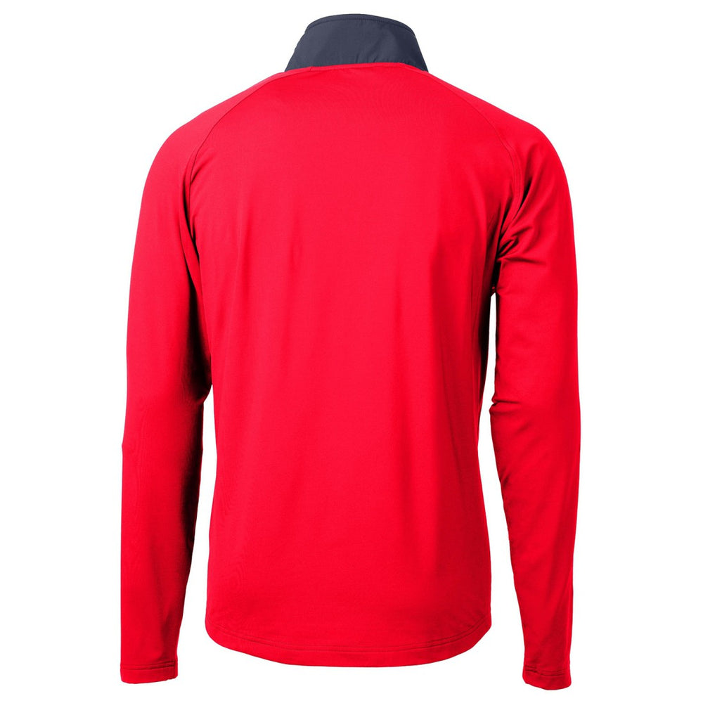 Houston Texans Cutter & Buck Adapt Eco Knit Hybrid Recycled Quarter-Zip Pullover Top - Red for sale
