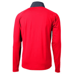 Houston Texans Cutter & Buck Adapt Eco Knit Hybrid Recycled Quarter-Zip Pullover Top - Red for sale