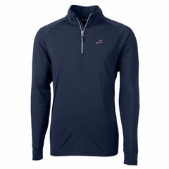 Detroit Lions Cutter & Buck Team Adapt Eco Knit Hybrid Recycled Quarter-Zip Pullover Top - Navy outlet