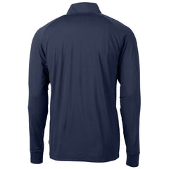 Detroit Lions Cutter & Buck Team Adapt Eco Knit Hybrid Recycled Quarter-Zip Pullover Top - Navy outlet