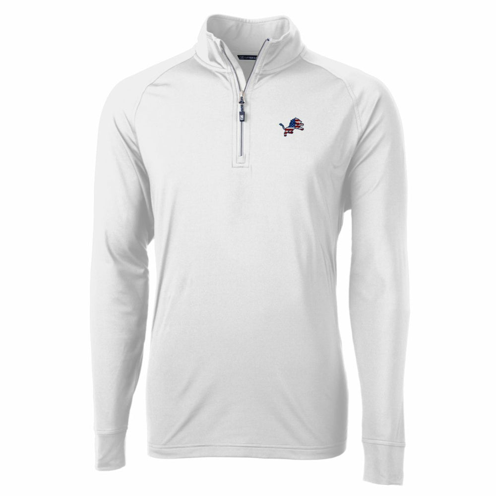 Detroit Lions Cutter & Buck Team Adapt Eco Knit Hybrid Recycled Quarter-Zip Pullover Top - White outlet