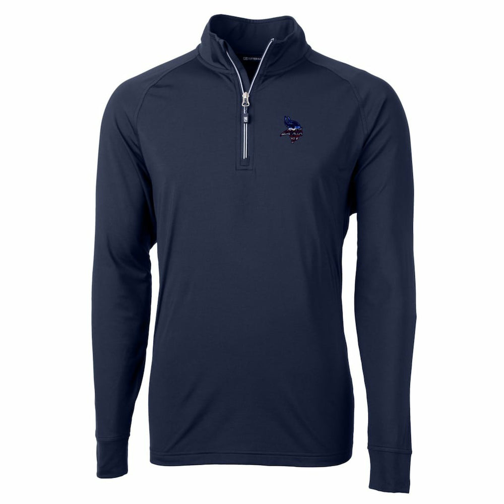 Minnesota Vikings Cutter & Buck Team Adapt Eco Knit Hybrid Recycled Quarter-Zip Pullover Top - Navy outlet