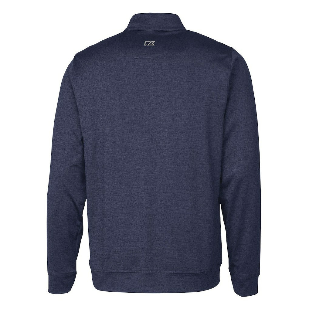 New England Patriots Cutter & Buck Stealth Quarter-Zip Pullover Top - Heathered Navy outlet