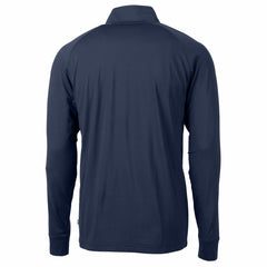 Detroit Lions Cutter & Buck Big & Tall Adapt Eco Knit Stretch Recycled Quarter-Zip Pullover Top - Navy sale