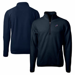 Detroit Lions Cutter & Buck Big & Tall Cascade Eco Sherpa Fleece Quarter-Zip Pullover Jacket - Navy outlet