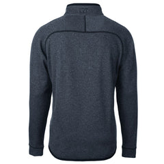 Kansas City Chiefs Cutter & Buck Big & Tall Mainsail Sweater Knit Half-Zip Pullover Jacket - Heathered Navy cheap
