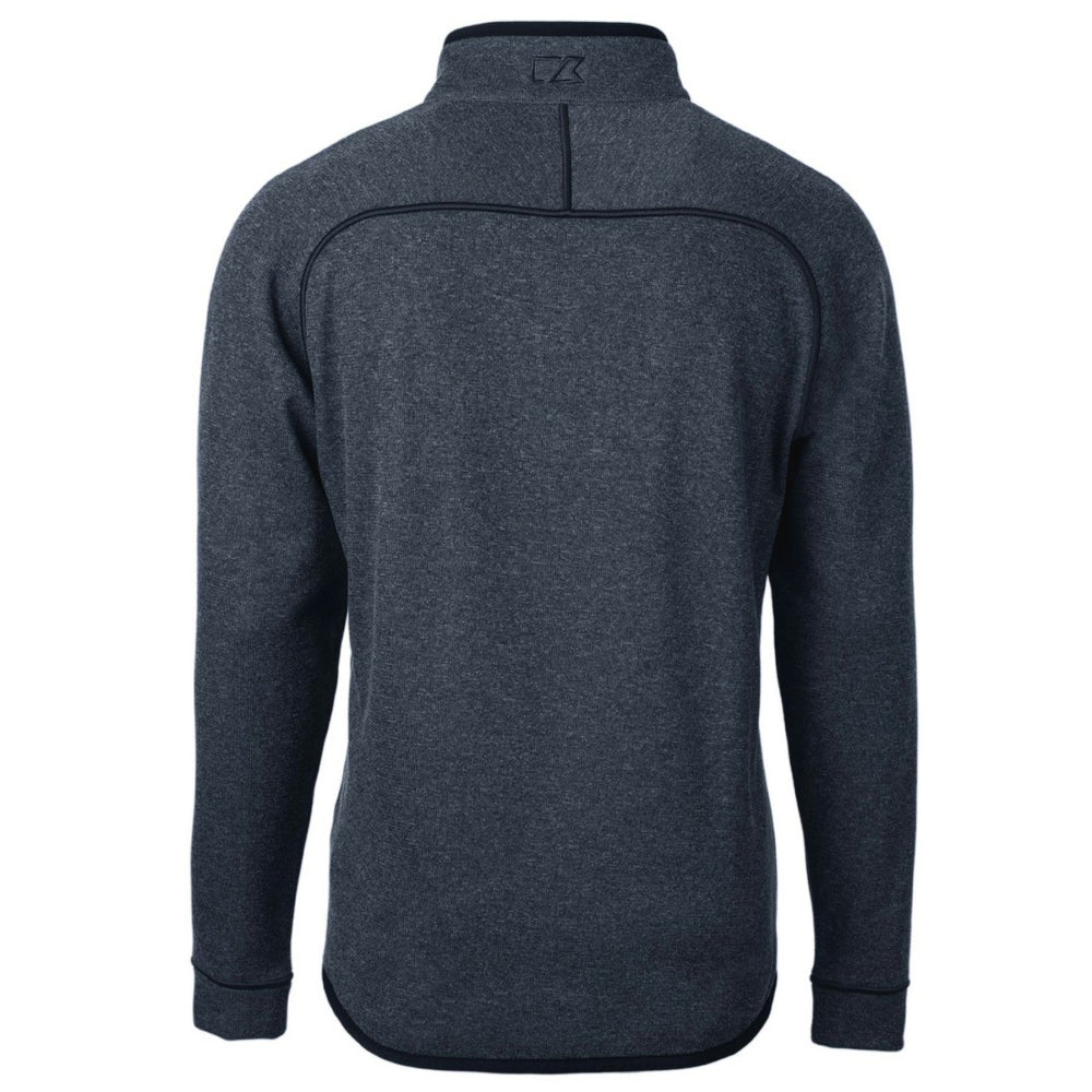 Detroit Lions Cutter & Buck Big & Tall Mainsail Sweater Knit Half-Zip Pullover Jacket - Heathered Navy outlet
