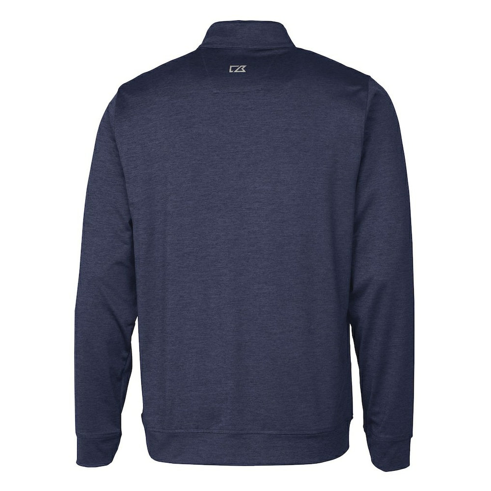 Buffalo Bills Cutter & Buck Big & Tall Stealth Quarter-Zip Jacket - Heathered Navy for sale