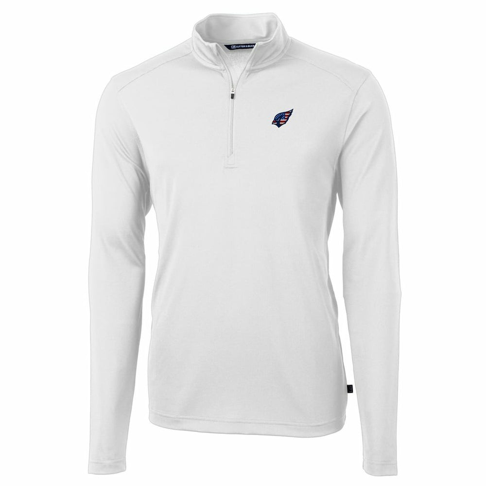 Arizona Cardinals Cutter & Buck Big & Tall Virtue Eco Pique Recycled Quarter-Zip Jacket - White cheap