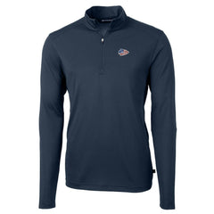 Kansas City Chiefs Cutter & Buck Big & Tall Virtue Eco Pique Recycled Quarter-Zip Jacket - Navy outlet