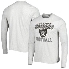 Las Vegas Raiders '47 Dozer Franklin Long Sleeve T-Shirt - Heathered Gray outlet