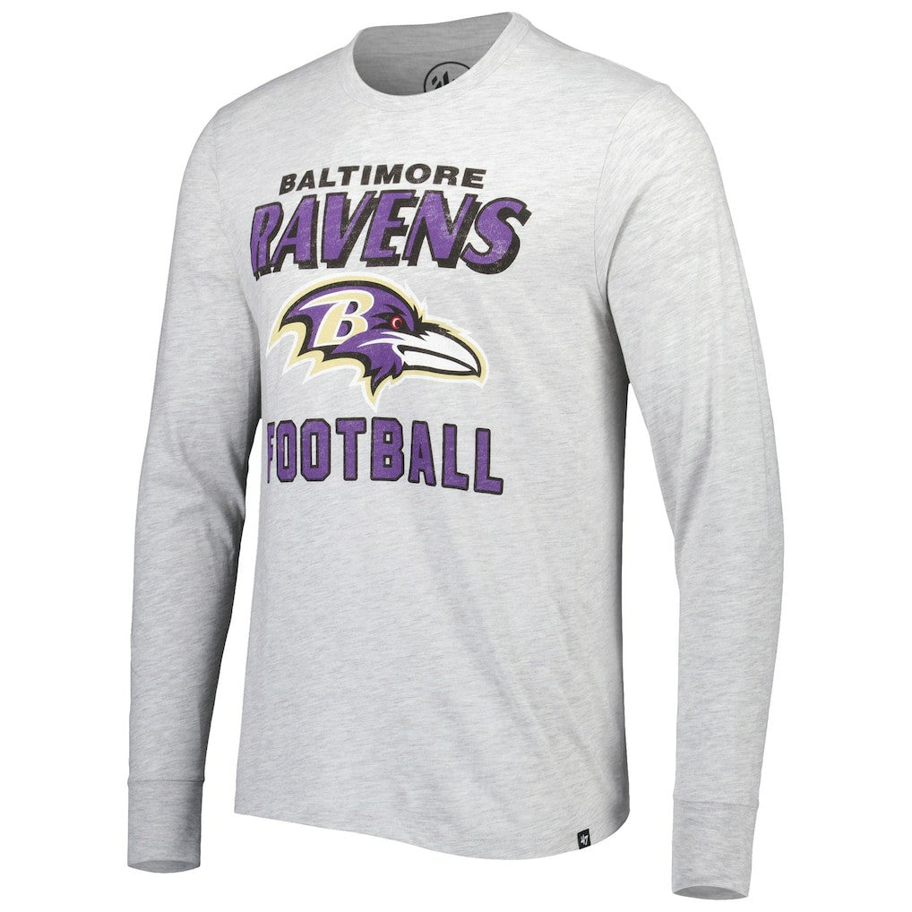 Baltimore Ravens '47 Dozer Franklin Long Sleeve T-Shirt - Heathered Gray for sale