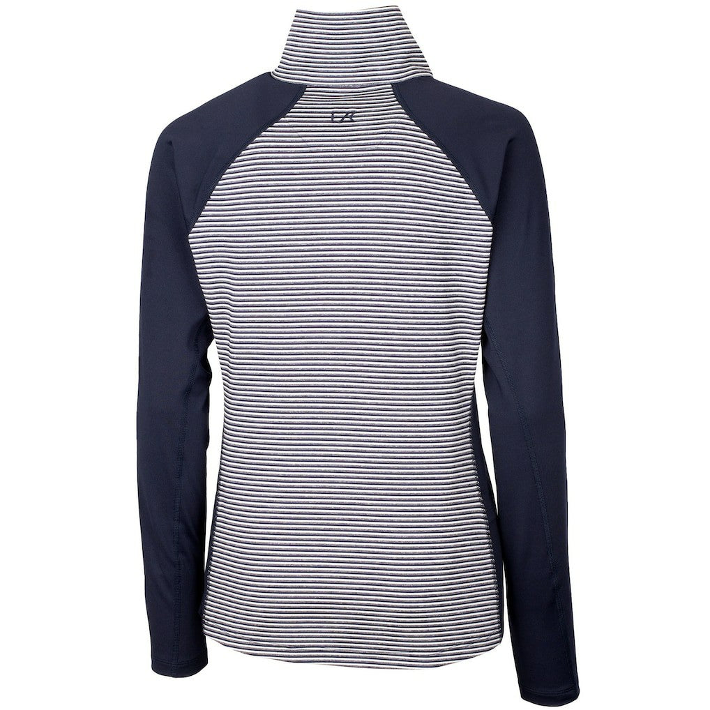 New York Giants Cutter & Buck Women's Forge Tonal Half-Zip Top - Navy for sale