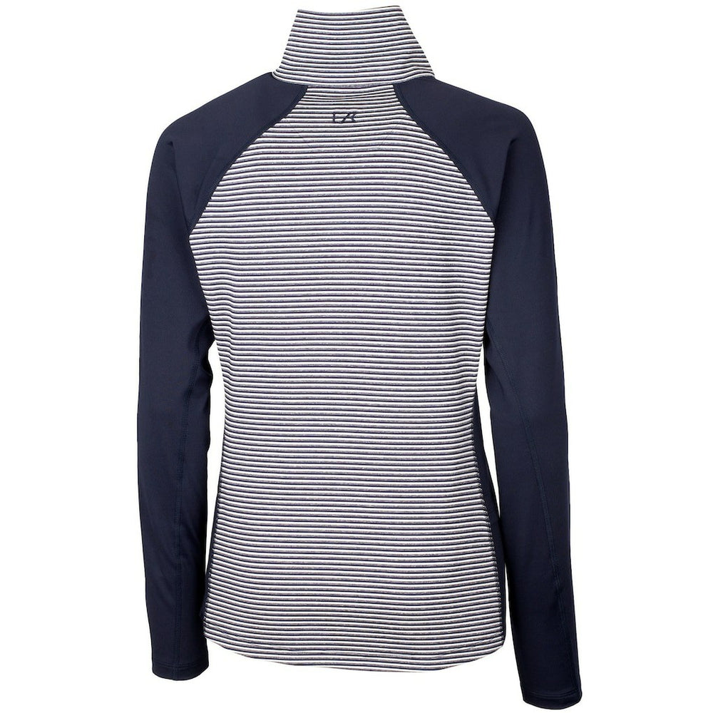 New York Giants Cutter & Buck Women's Forge Tonal Half-Zip Top - Navy for sale