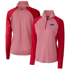 Seattle Seahawks Cutter & Buck Women's Forge Tonal Half-Zip Top - Cardinal cheap