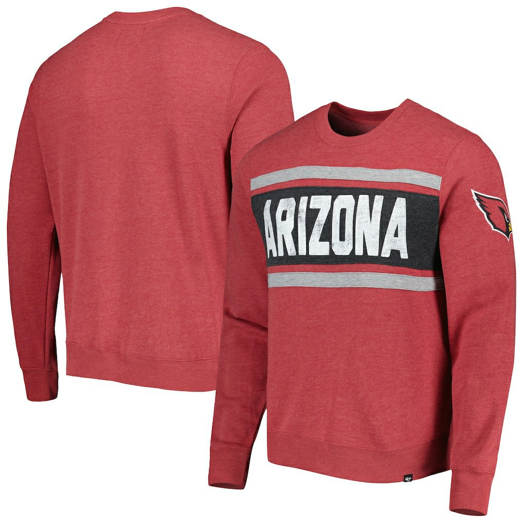 Arizona Cardinals '47 Bypass Tribeca Pullover Sweatshirt - Heathered Cardinal outlet