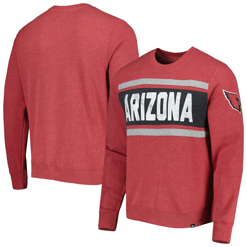 Arizona Cardinals '47 Bypass Tribeca Pullover Sweatshirt - Heathered Cardinal outlet