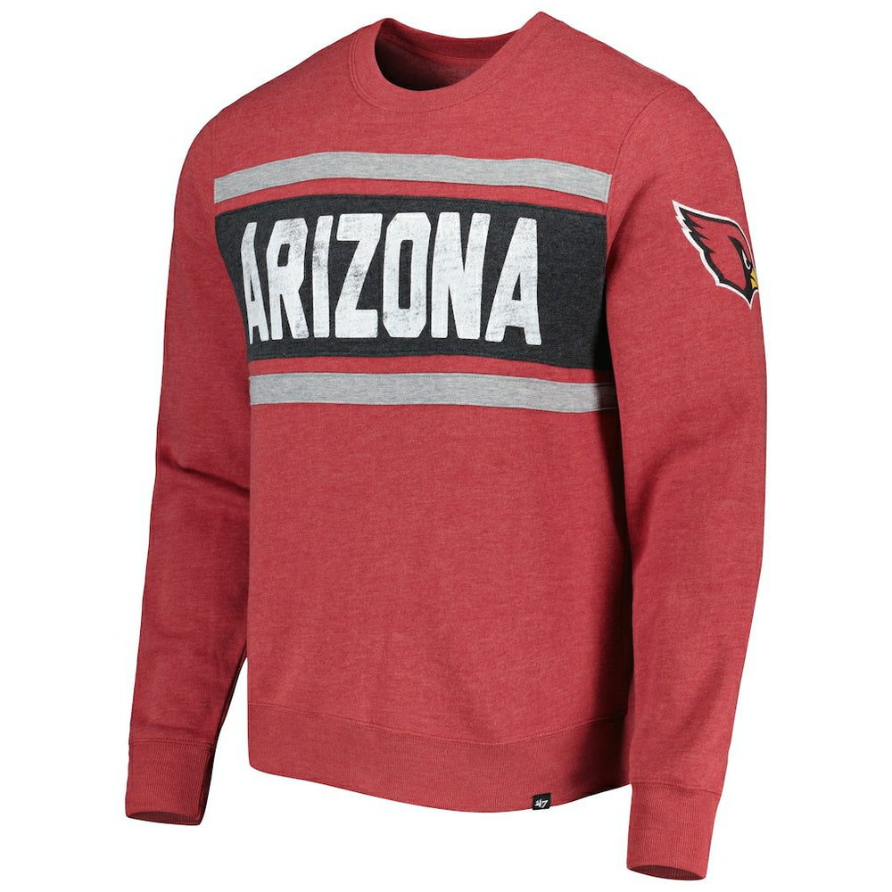 Arizona Cardinals '47 Bypass Tribeca Pullover Sweatshirt - Heathered Cardinal outlet