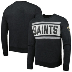 New Orleans Saints '47 Bypass Tribeca Pullover Sweatshirt - Heathered Black discount