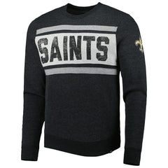 New Orleans Saints '47 Bypass Tribeca Pullover Sweatshirt - Heathered Black discount